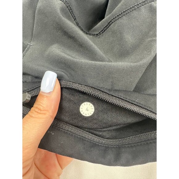 Lululemon Pace Rival Skirt Skort (Regular) *4-way Stretch 13" Black LW8A78 Sz 4 - Picture 6 of 9